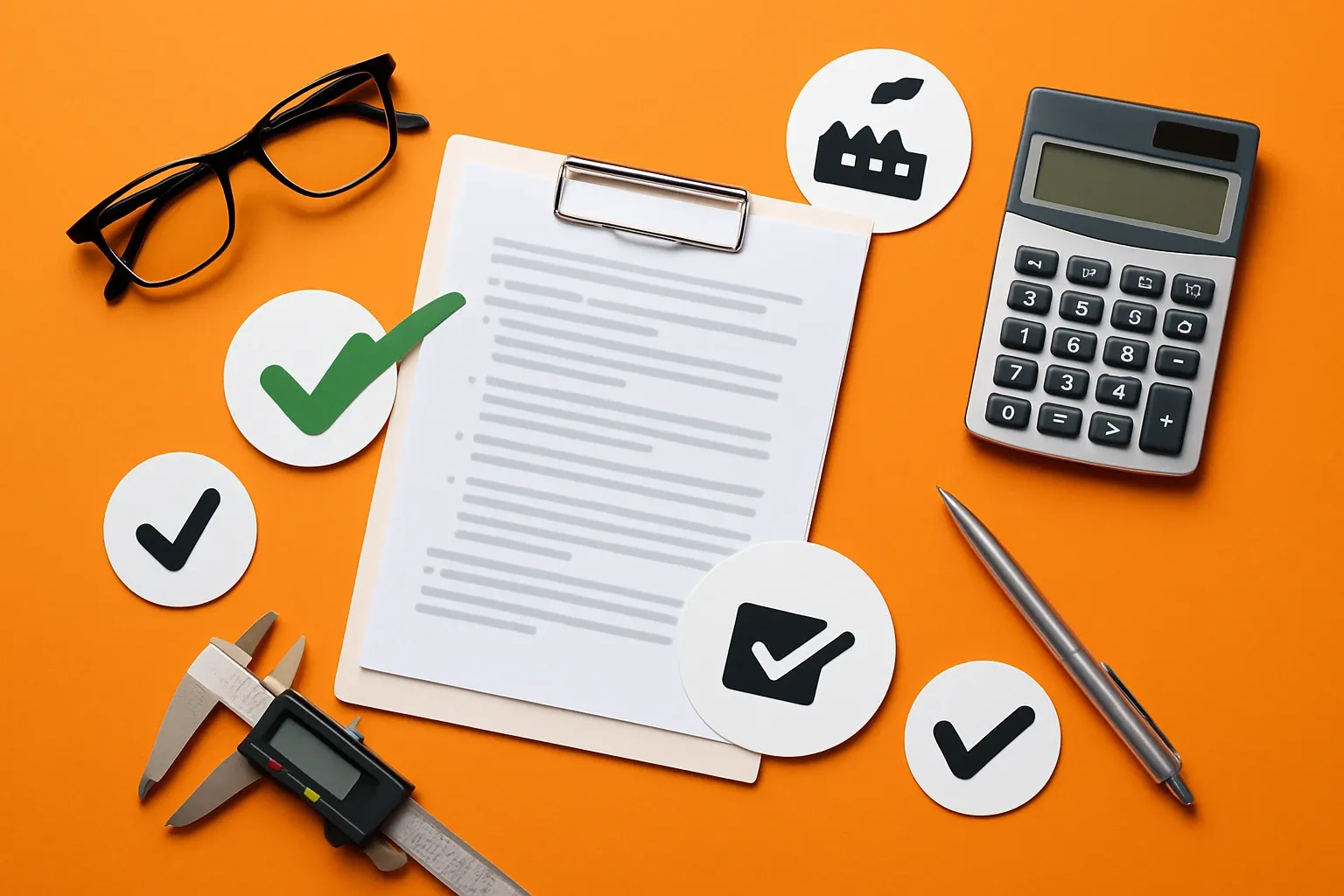 Generate a photorealistic flat lay image for an article following this concept:
Citations-First AI for Product Organizations
Wrong specs leak into quotes and RFPs because answers move faster than evidence. In 2026, treat grounding and traceability as a real governance control, not a feature. Make the AI behave like an engineer who cites every spec, rating, and compliance claim to an approved source. If there is no source, there is no claim. Do this and you cut hallucinated specs, improve trust for sales and customer support, and create audit-ready artifacts. It is practical even with messy data and thin goverance budgets.
Hard style requirements:
- Photorealistic, top-down (90-degree overhead) flat lay product photography.
- Single solid-colored background (choose a random solid background color).
- Bright, clean studio lighting (softbox/high-key), minimal shadows, crisp detail, sharp focus.
- ONE unified main composition that tells a clear visual story at a glance.
- Convey action/meaning using object arrangement, spatial relationships, and PHYSICAL indicators (paper cutout, simple shape icons as stickers/cutouts). No digital UI overlays.
Content constraints:
- Must convey themes of international mobility, professional growth, or navigating processes.
- ABSOLUTELY NO TEXT of any kind: no words, no letters, no numbers, no labels, no signage.
- Avoid culturally specific references; use globally recognizable objects only.
Strict negatives (must avoid):
- No illustration, no drawing, no vector art, no cartoon, no anime.
- No CGI, no 3D render, no plastic toy look unless explicitly part of the concept.
- No watermarks, no captions, no logos, no brand marks, no typography.
Output: a single photorealistic overhead flat lay studio photo that fully follows the concept and constraints.