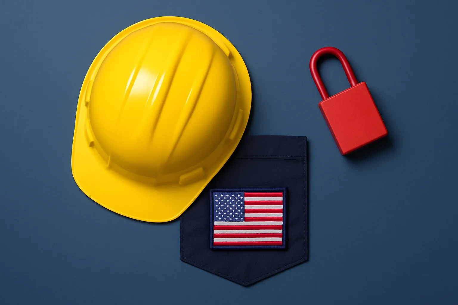 Compliance Blueprint With US Flag Pocket Patch