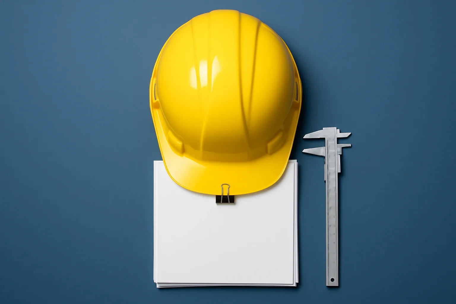 Hard Hat With Document Stack