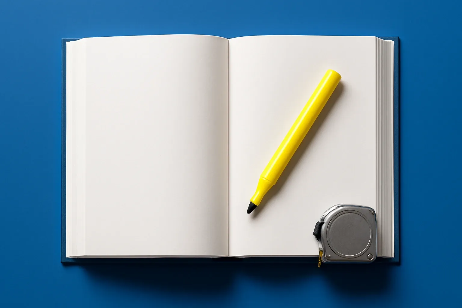 Spec Book With Highlighter and Measuring Tape