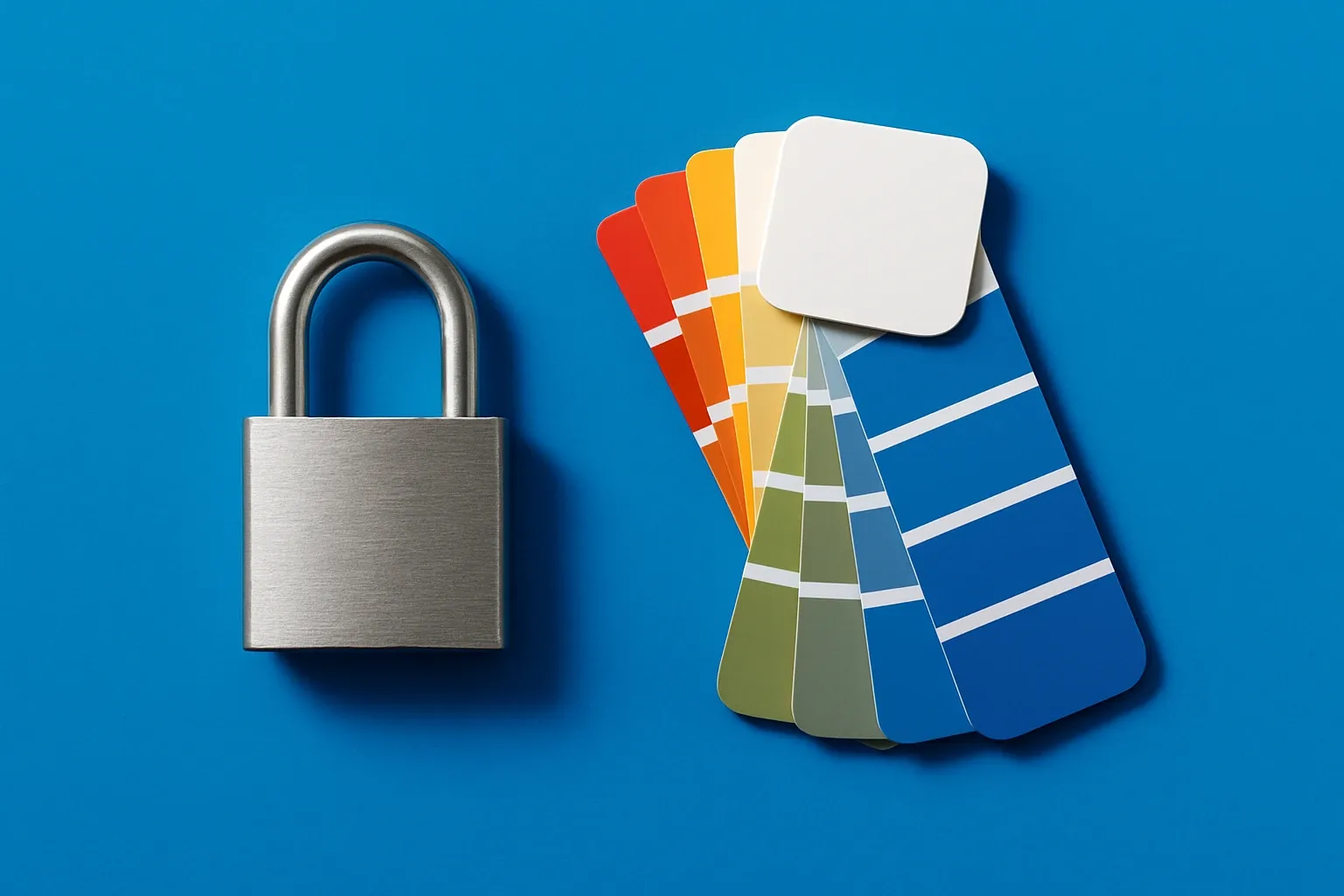 Color Swatch Fan With Padlock
