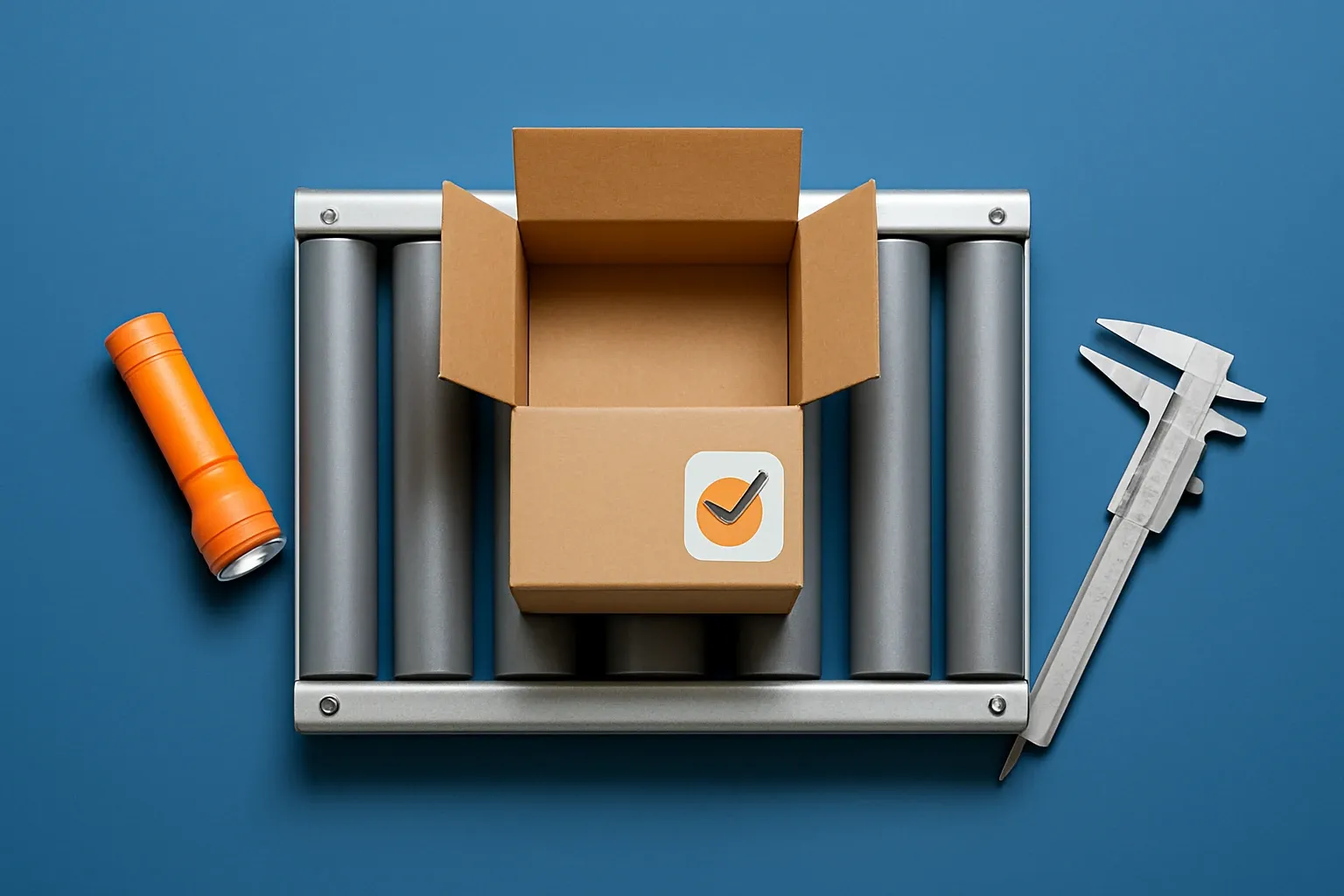 Single Conveyor With One Tagged Sample Box