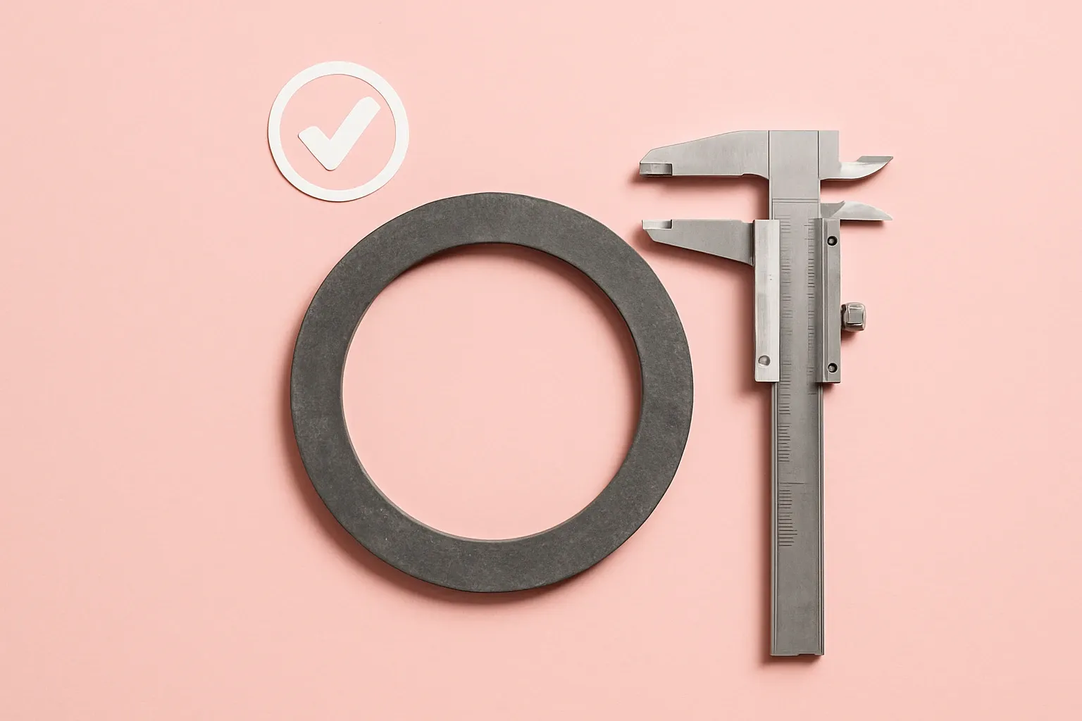 Gasket Ring On Calibration Mat